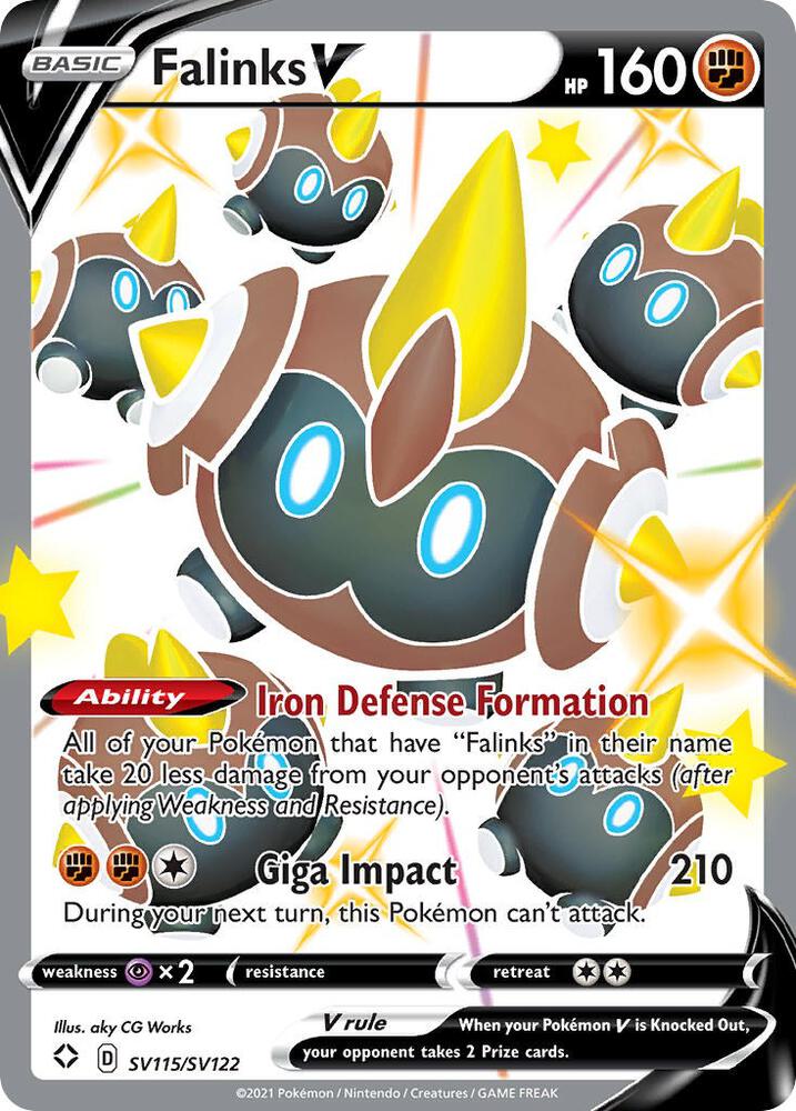 Falinks V SV115/SV122 (Shining Fates: Shiny Vault)  - Holofoil | Good Games Adelaide SA