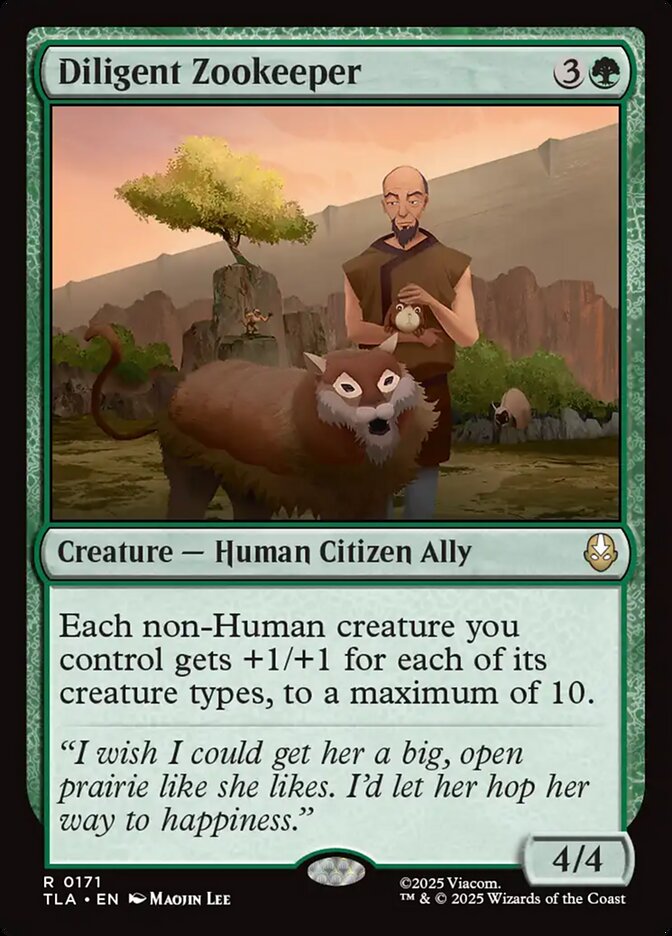 Diligent Zookeeper 171 (Avatar: The Last Airbender)  - Foil | Good Games Adelaide SA