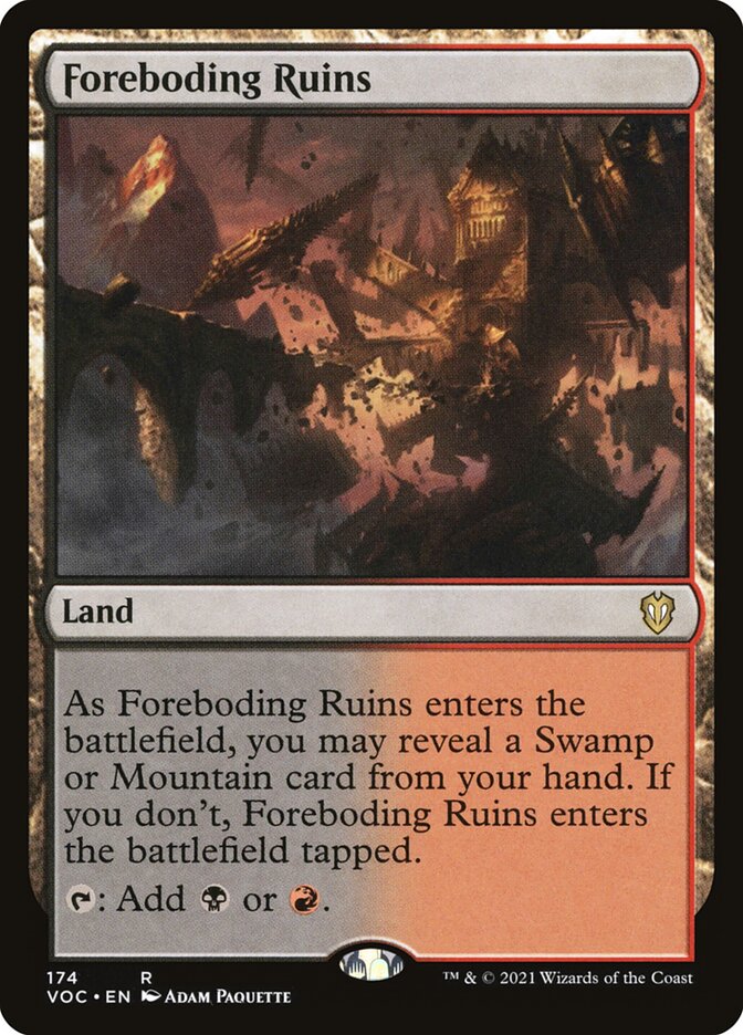 Foreboding Ruins 174 (Commander: Innistrad: Crimson Vow)  | Good Games Adelaide SA