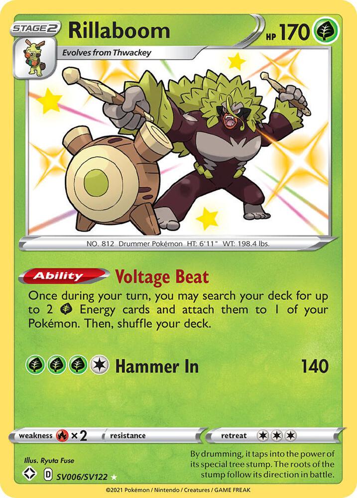 Rillaboom SV006/SV122 (Shining Fates: Shiny Vault)  - Holofoil | Good Games Adelaide SA