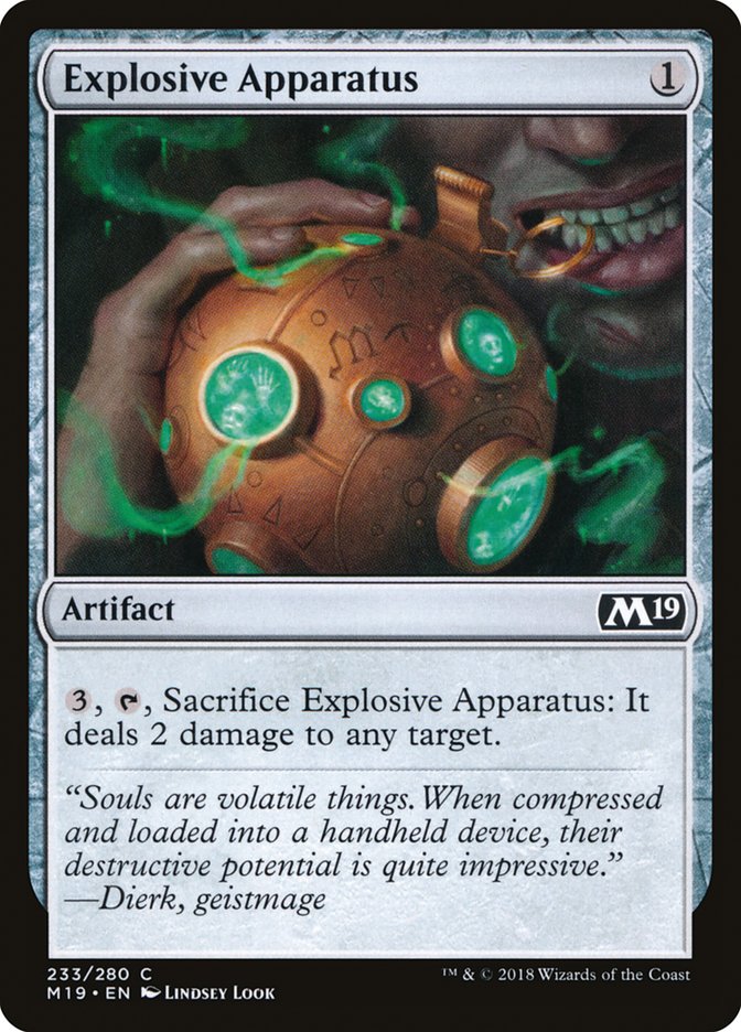 Explosive Apparatus 233 (Core Set 2019)  | Good Games Adelaide SA