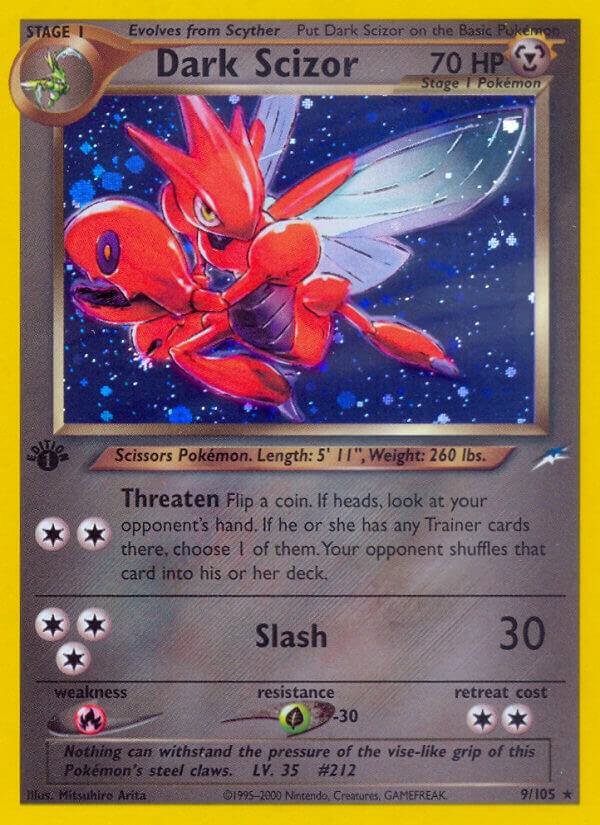 Dark Scizor 009/105 (Neo Destiny)  - 1st Edition Holofoil | Good Games Adelaide SA