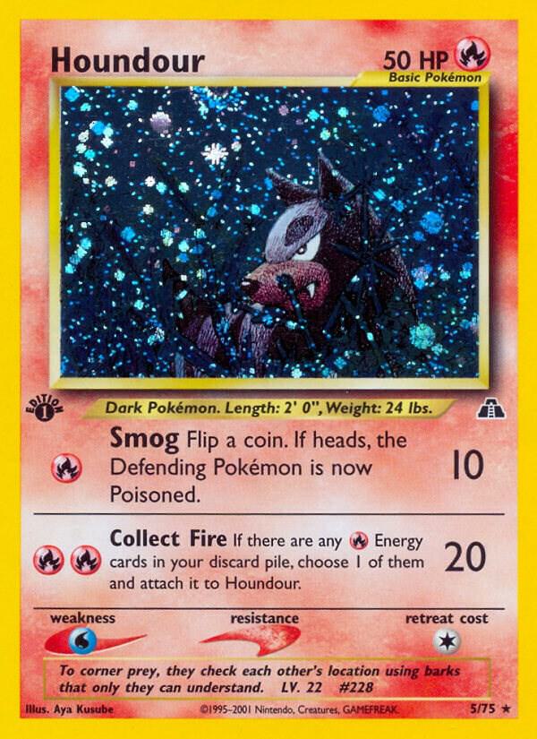 Houndour 05/75 (Neo Discovery)  - 1st Edition Holofoil | Good Games Adelaide SA