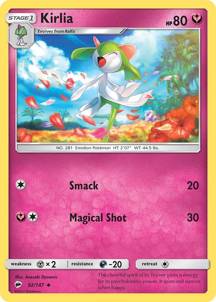Kirlia 92/147 (SM - Burning Shadows)  | Good Games Adelaide SA