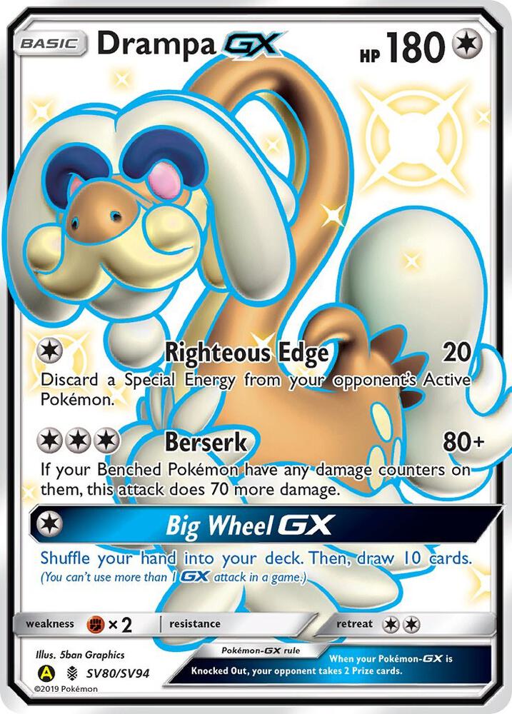 Drampa GX SV80/SV94 (Hidden Fates: Shiny Vault)  - Holofoil | Good Games Adelaide SA