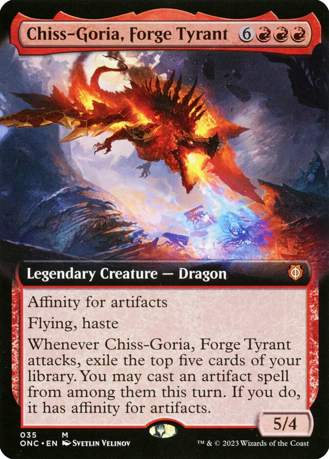 Chiss-Goria, Forge Tyrant 35 (Commander: Phyrexia: All Will Be One)  - Extended Art | Good Games Adelaide SA