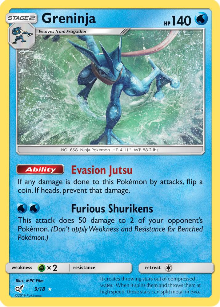 Greninja 9/18 (Detective Pikachu)  - Holofoil | Good Games Adelaide SA