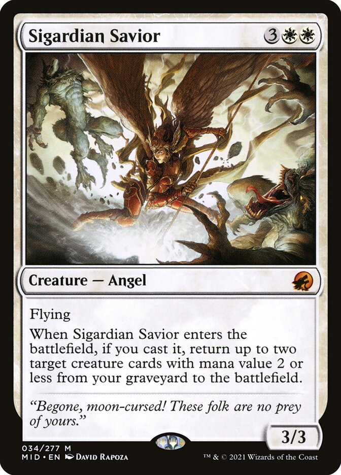 Sigardian Savior 34 (Innistrad: Midnight Hunt)  - Foil | Good Games Adelaide SA