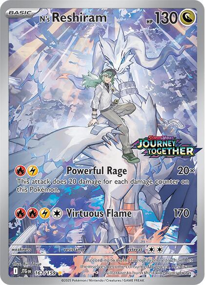 N's Reshiram Stamped 167/159 (Miscellaneous Cards & Products)  - Holofoil | Good Games Adelaide SA