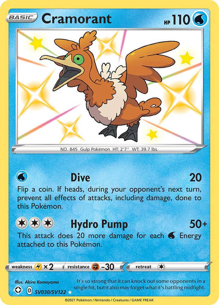 Cramorant SV030/SV122 (Shining Fates: Shiny Vault)  - Holofoil | Good Games Adelaide SA