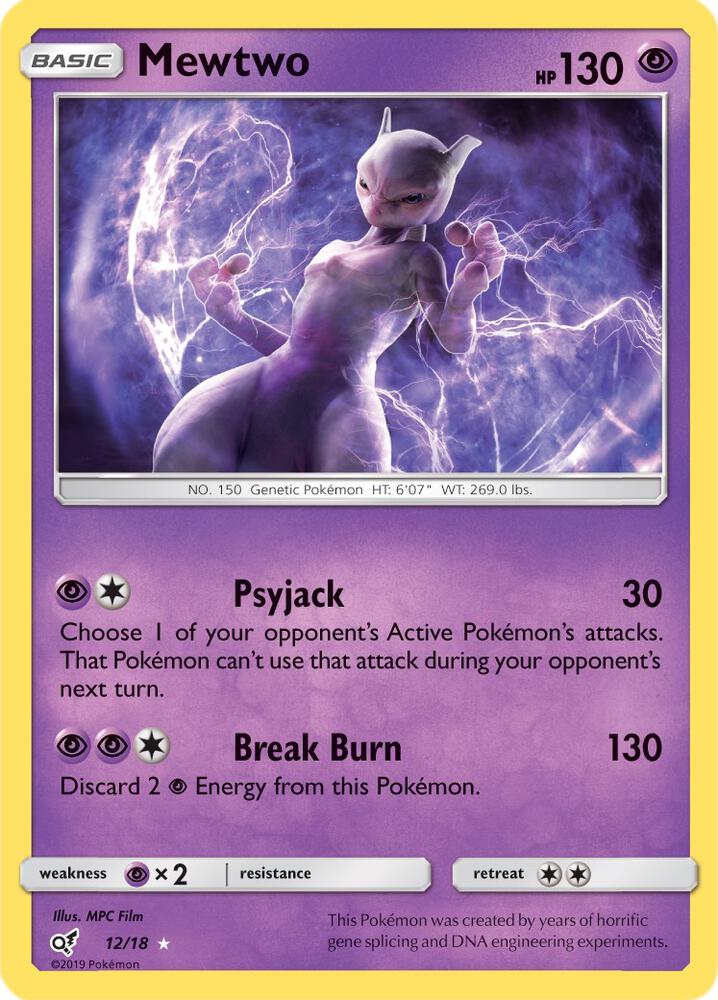 Mewtwo 12/18 (Detective Pikachu)  - Holofoil | Good Games Adelaide SA