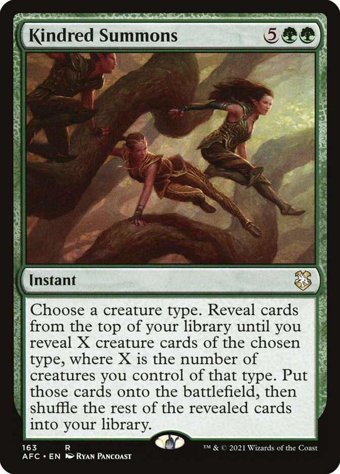 Kindred Summons 163 (Commander: Adventures in the Forgotten Realms)  | Good Games Adelaide SA
