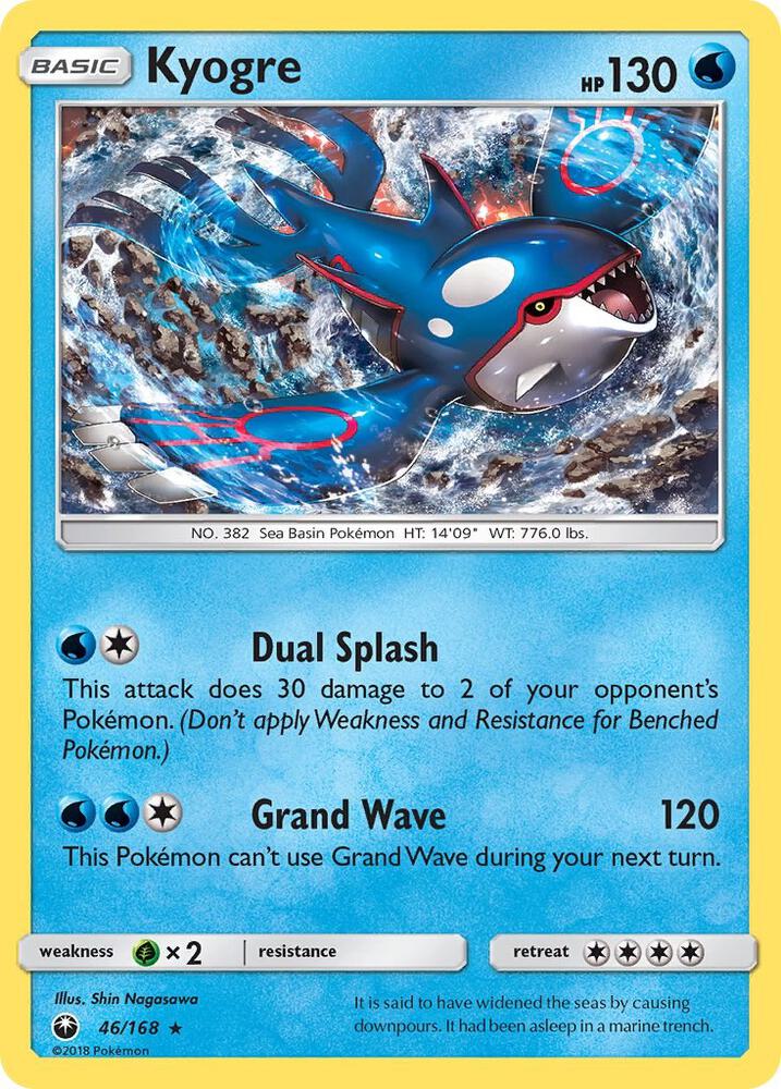 Kyogre 46/168 (SM - Celestial Storm)  - Holofoil | Good Games Adelaide SA