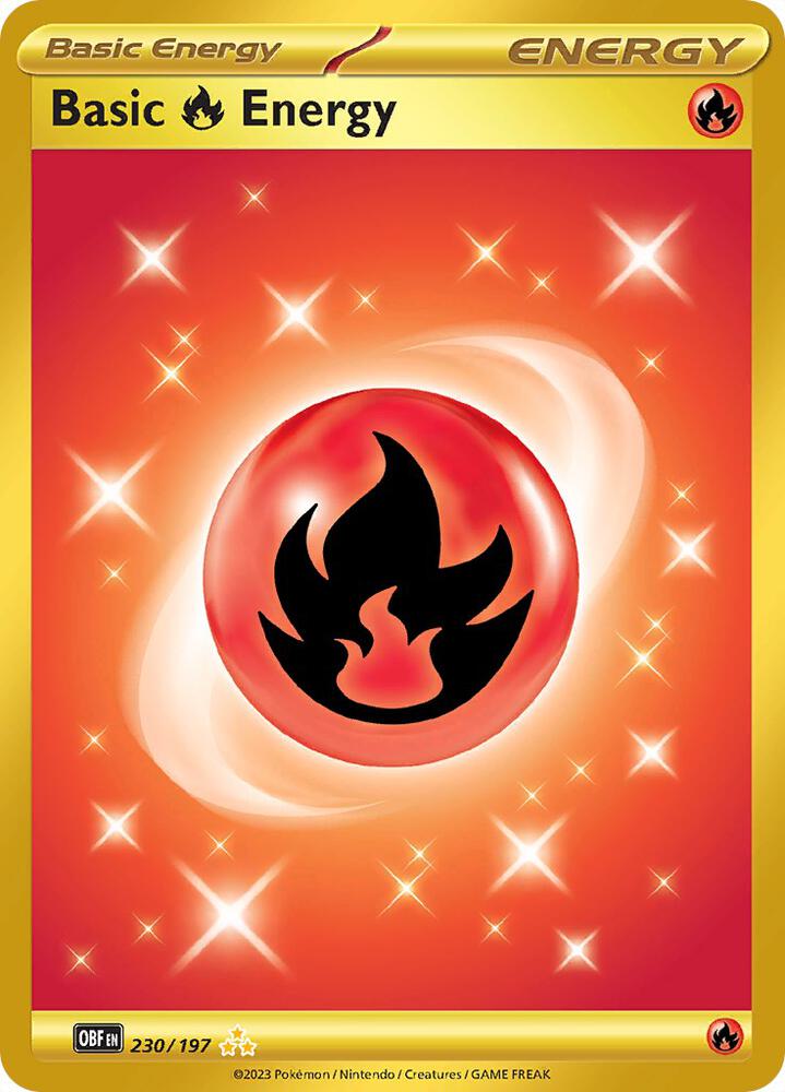 Basic Fire Energy 230/197 (SV03: Obsidian Flames)  - Holofoil | Good Games Adelaide SA
