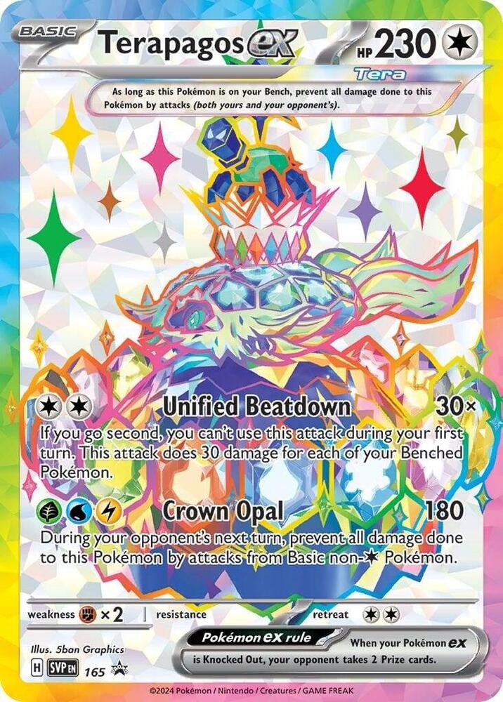 Terapagos ex 165 (SV: Scarlet & Violet Promo Cards)  - Holofoil | Good Games Adelaide SA