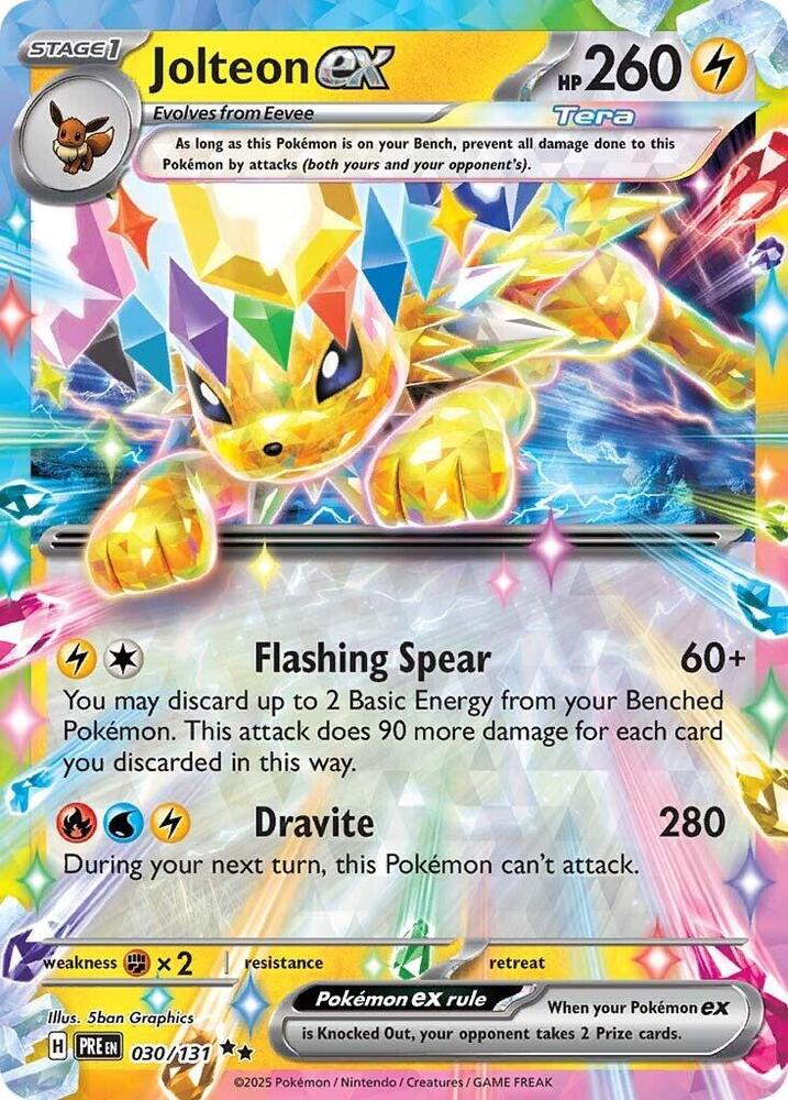 Jolteon ex 030 131 030/131 (SV: Prismatic Evolutions)  - Holofoil | Good Games Adelaide SA
