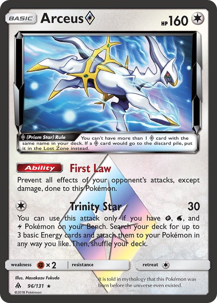 Arceus Prism Star 96/131 (SM - Forbidden Light)  - Holofoil | Good Games Adelaide SA