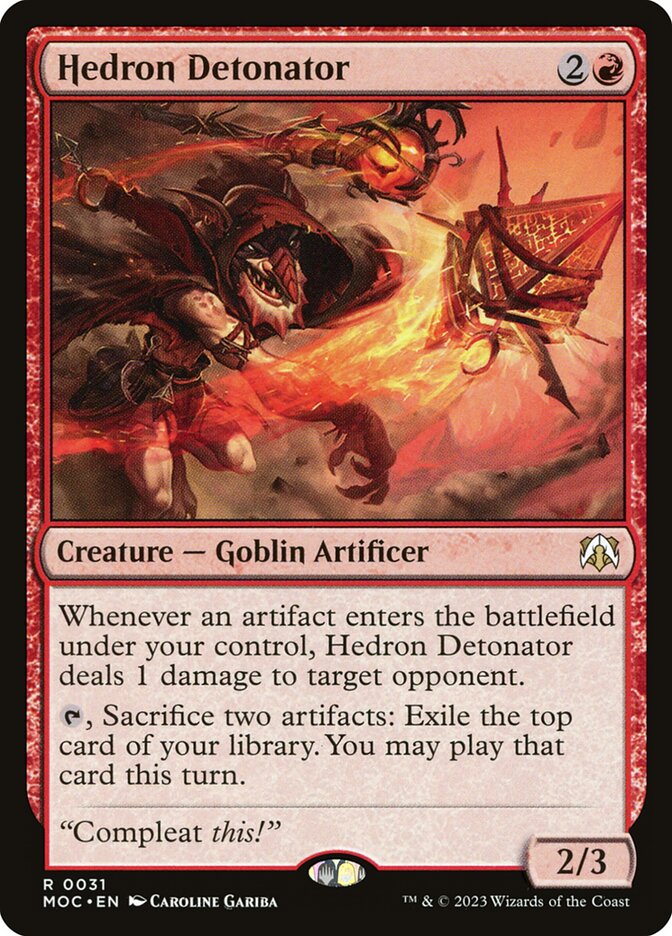 Hedron Detonator 31 (Commander: March of the Machine)  | Good Games Adelaide SA