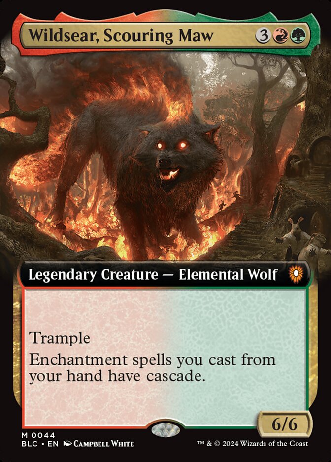 Wildsear, Scouring Maw 44 (Commander: Bloomburrow)  - Extended Art | Good Games Adelaide SA