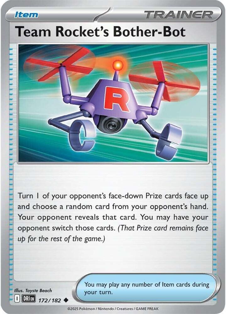 Team Rockets Bother Bot 172/182 (SV10: Destined Rivals)  | Good Games Adelaide SA