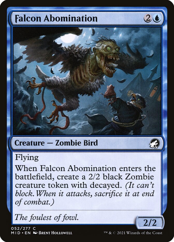Falcon Abomination 52 (Innistrad: Midnight Hunt)  | Good Games Adelaide SA