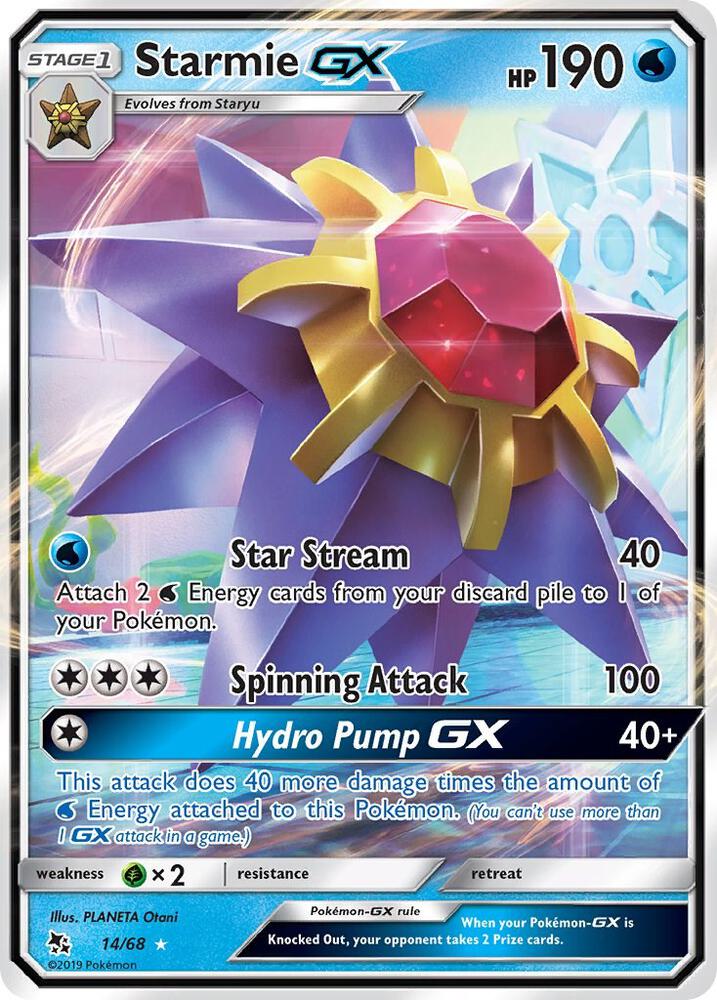 Starmie GX 14/68 (Hidden Fates)  - Holofoil | Good Games Adelaide SA