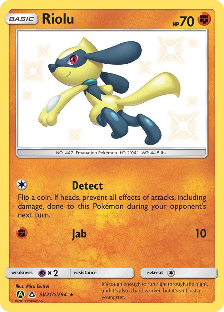 Riolu SV21/SV94 (Hidden Fates: Shiny Vault)  - Holofoil | Good Games Adelaide SA