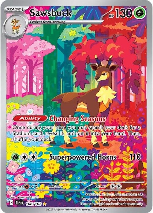 Sawsbuck 166/162 (SV05: Temporal Forces)  - Holofoil | Good Games Adelaide SA