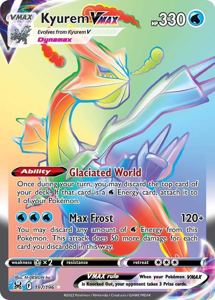 Kyurem VMAX Secret 197/196 (SWSH11: Lost Origin)  - Holofoil | Good Games Adelaide SA