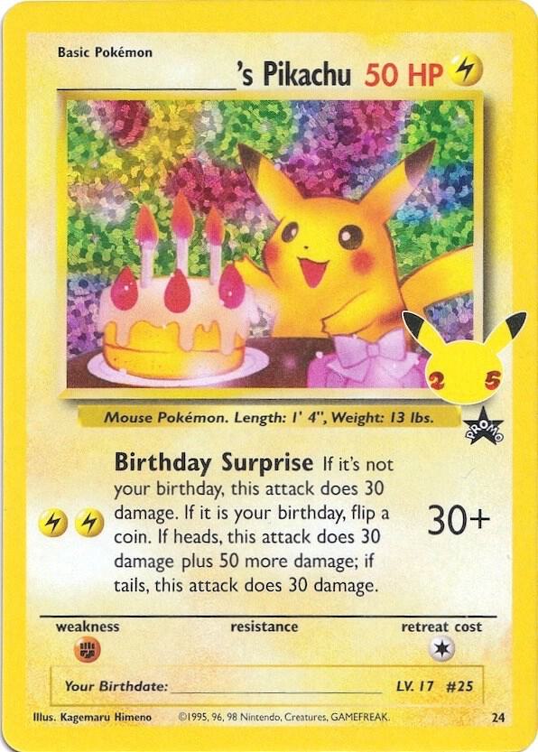 ______'s Pikachu 24/53 (Celebrations: Classic Collection)  - Holofoil | Good Games Adelaide SA