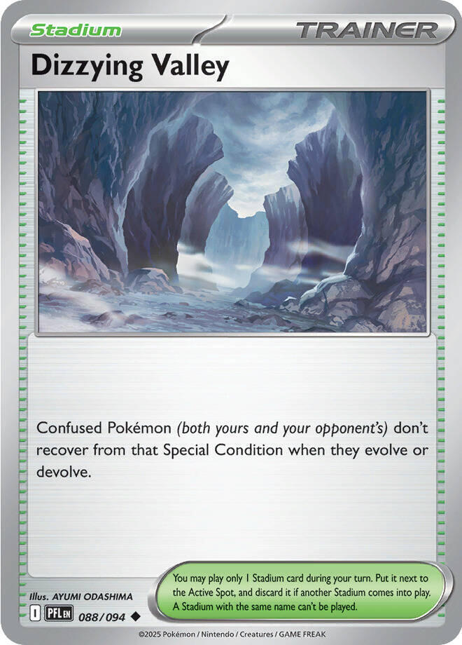 Dizzying Valley 088/094 (ME02: Phantasmal Flames)  - Reverse Holofoil | Good Games Adelaide SA