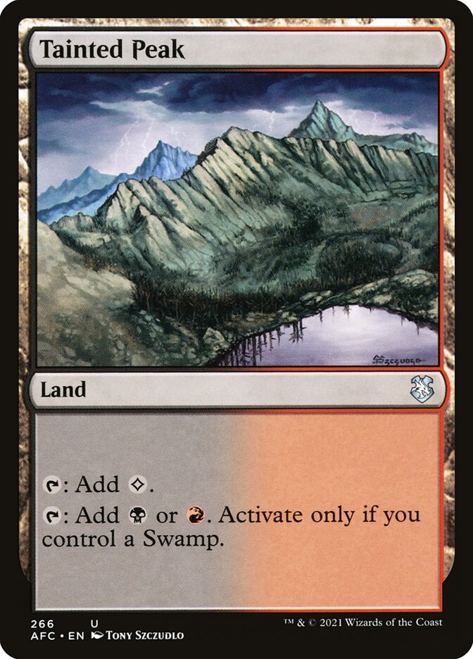 Tainted Peak 266 (Commander: Adventures in the Forgotten Realms)  | Good Games Adelaide SA