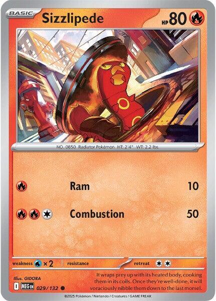 Sizzlipede 029/132 (ME01: Mega Evolution)  | Good Games Adelaide SA