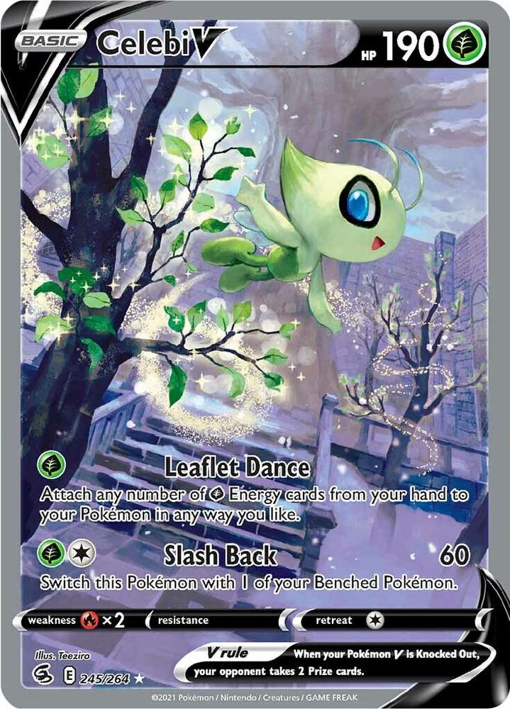 Celebi V Alternate Full Art 245/264 (SWSH08: Fusion Strike)  - Holofoil | Good Games Adelaide SA