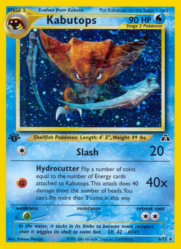 Kabutops 06/75 (Neo Discovery)  - 1st Edition Holofoil | Good Games Adelaide SA