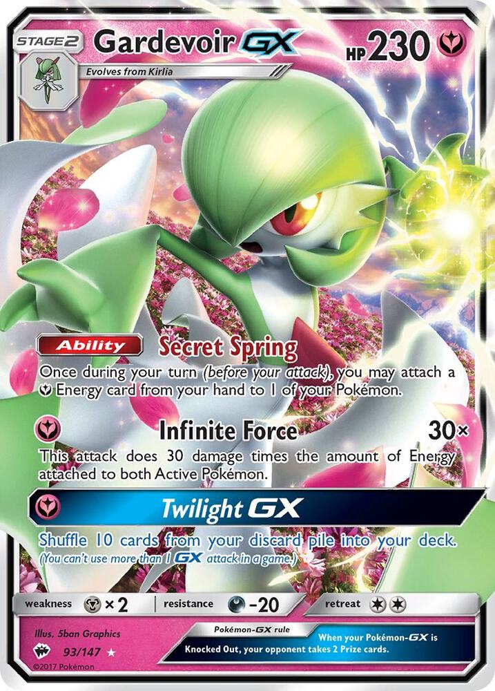 Gardevoir GX 93/147 (SM - Burning Shadows)  - Holofoil | Good Games Adelaide SA