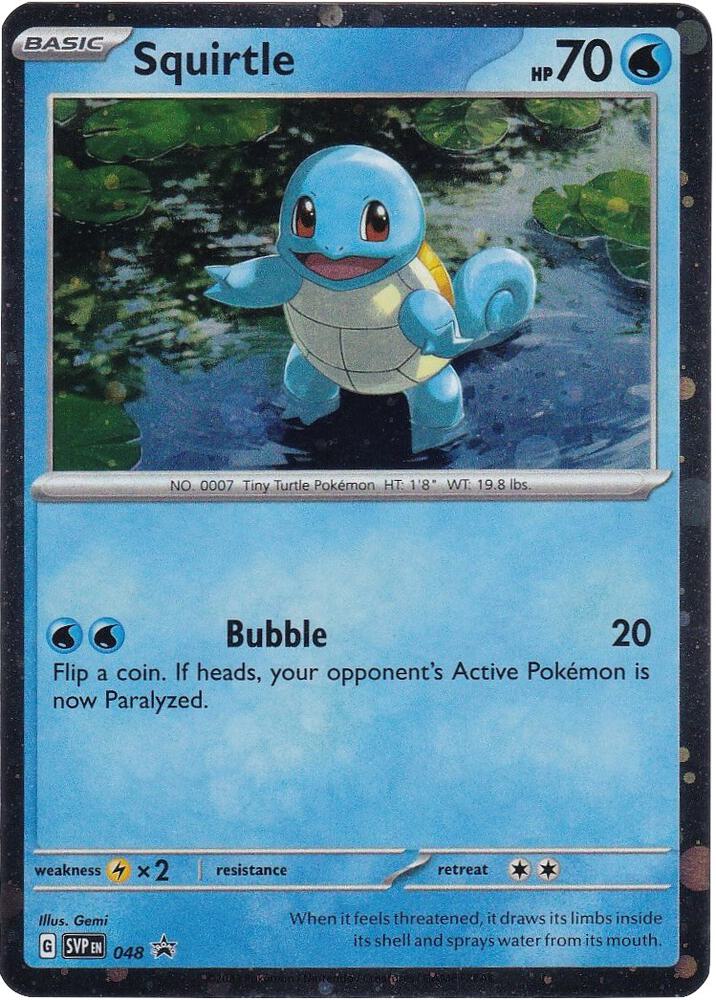 Squirtle 048 (SV: Scarlet & Violet Promo Cards)  - Holofoil | Good Games Adelaide SA