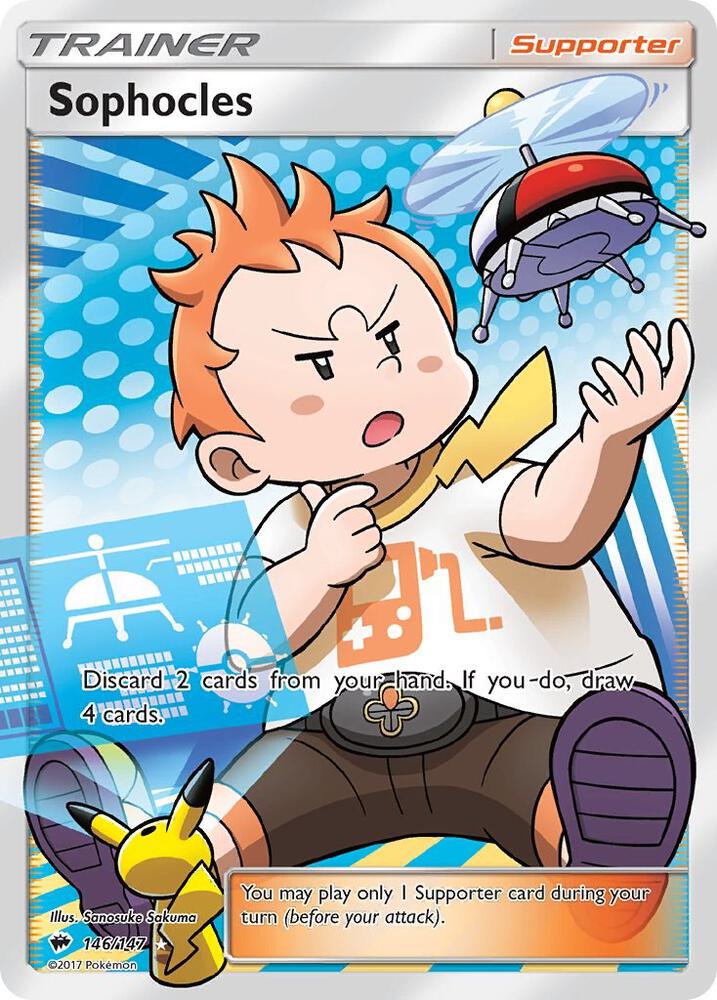 Sophocles Full Art 146/147 (SM - Burning Shadows)  - Holofoil | Good Games Adelaide SA