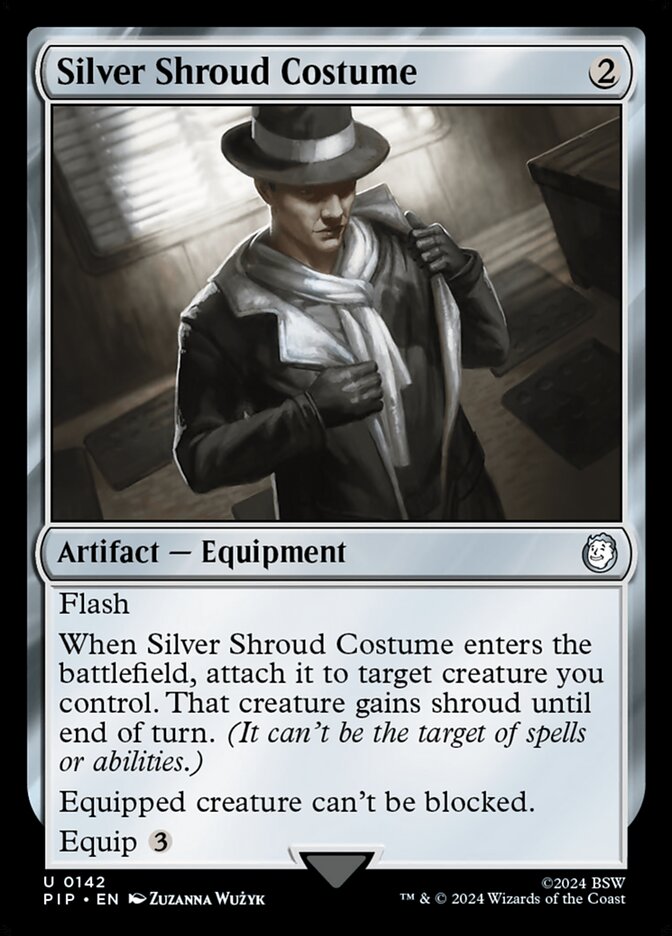 Silver Shroud Costume 142 (Universes Beyond: Fallout)  - Foil | Good Games Adelaide SA