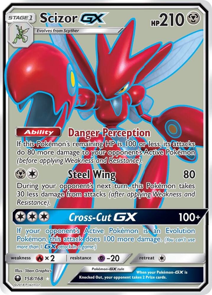 Scizor GX Full Art 158/168 (SM - Celestial Storm)  - Holofoil | Good Games Adelaide SA