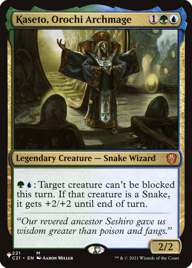 Kaseto, Orochi Archmage 221/081 (The List Reprints)  | Good Games Adelaide SA