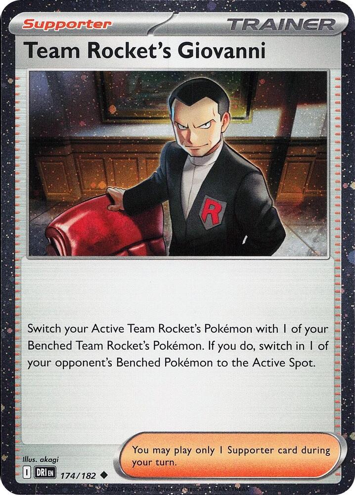 Team Rocket's Giovanni Cosmos Holo 174/182 (Miscellaneous Cards & Products)  - Holofoil | Good Games Adelaide SA