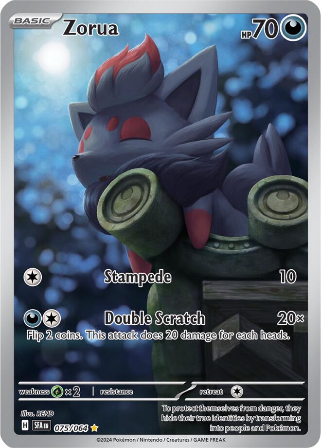 Zorua 075/064 (SV: Shrouded Fable)  - Holofoil | Good Games Adelaide SA