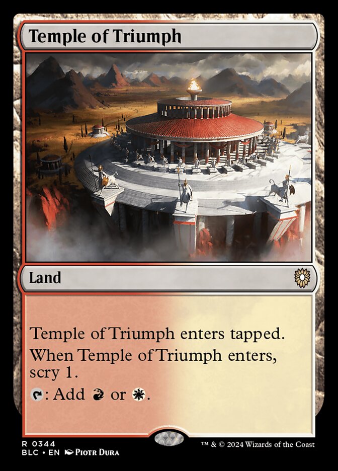 Temple of Triumph 344 (Commander: Bloomburrow)  | Good Games Adelaide SA