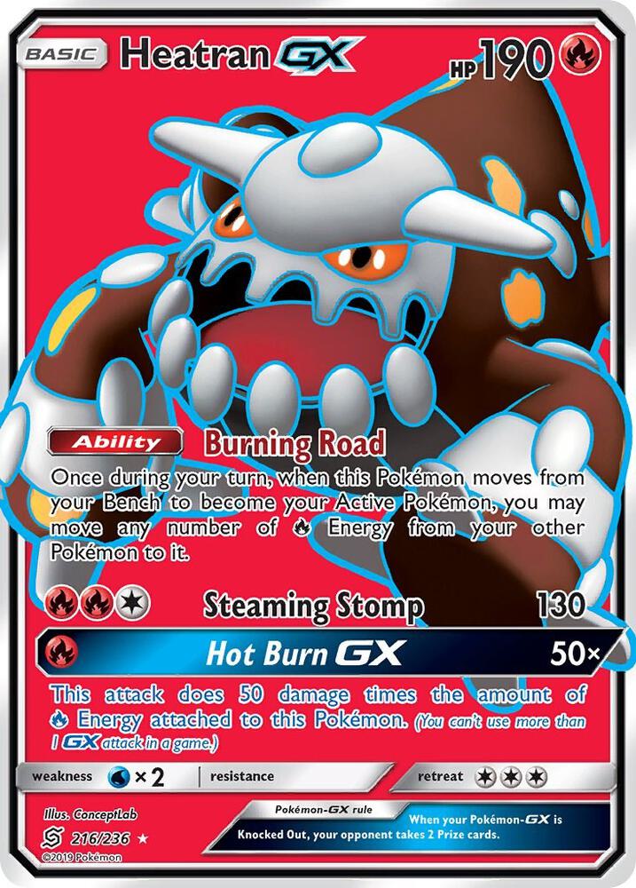 Heatran GX Full Art 216/236 (SM - Unified Minds)  - Holofoil | Good Games Adelaide SA