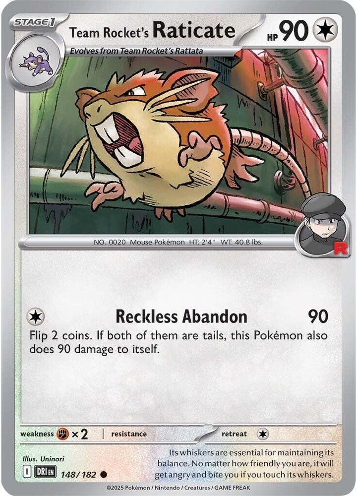 Team Rocket's Raticate 148/182 (SV10: Destined Rivals)  | Good Games Adelaide SA
