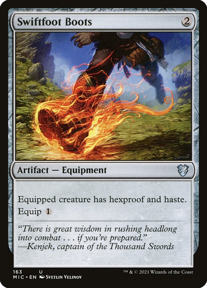 Swiftfoot Boots 163 (Commander: Innistrad: Midnight Hunt)  | Good Games Adelaide SA