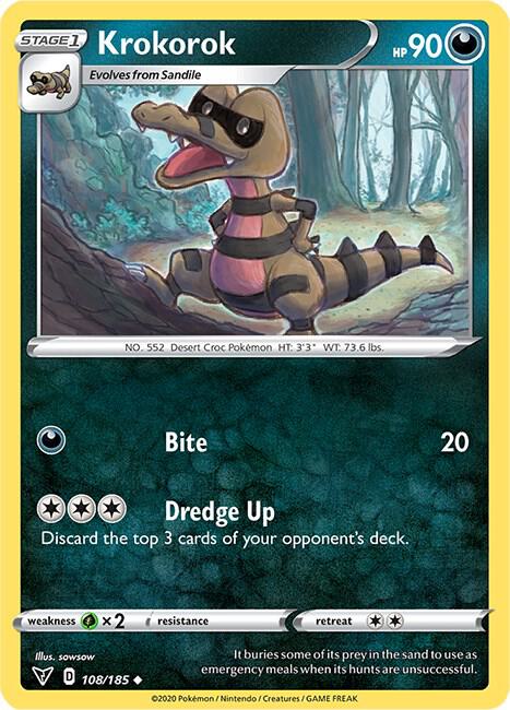 Krokorok 108/185 (SWSH04: Vivid Voltage)  | Good Games Adelaide SA