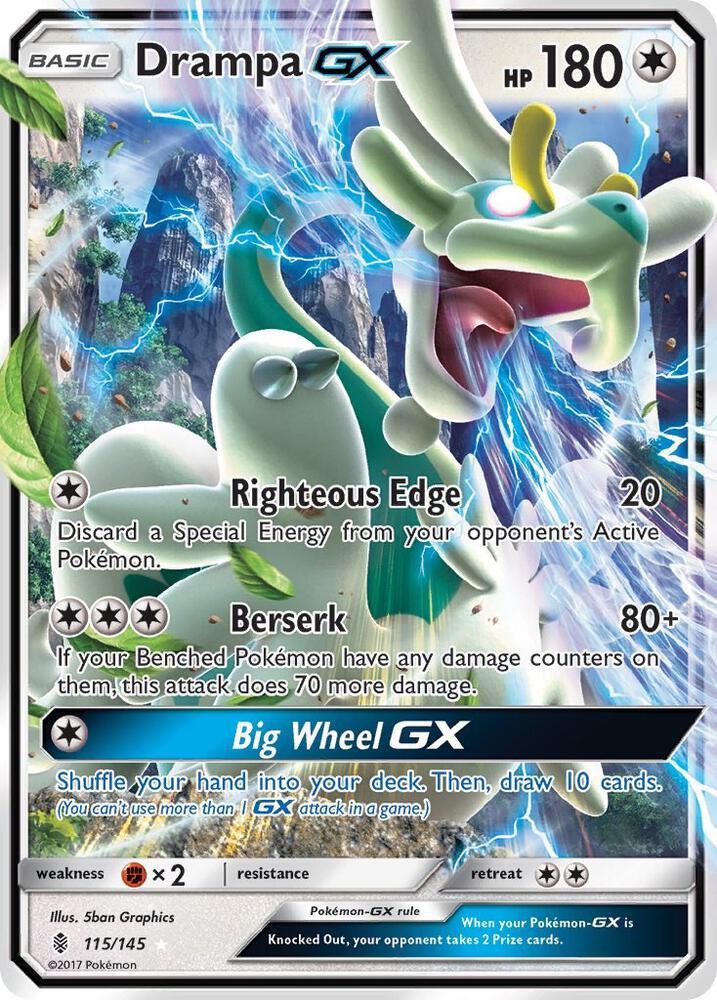 Drampa GX 115/145 (SM - Guardians Rising)  - Holofoil | Good Games Adelaide SA