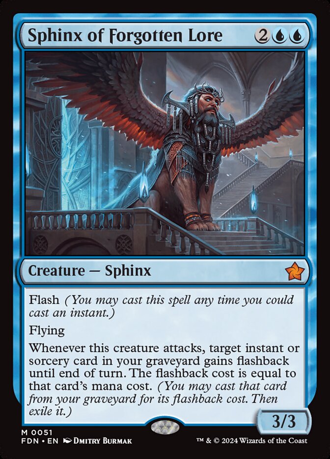 Sphinx of Forgotten Lore 51 (Foundations)  - Foil | Good Games Adelaide SA